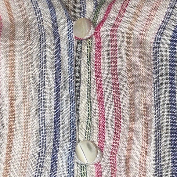 Rails Thea Isla Stripe Linen Blouse - Picture 9 of 13